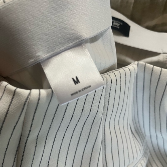 Express white stripe boot cut  pants size medium - Picture 9 of 12